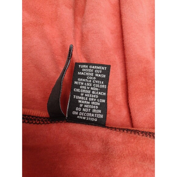 New Directions Coral Red Embellished Knit Top Peacock Feathers Womens XL Cotton - Picture 7 of 7